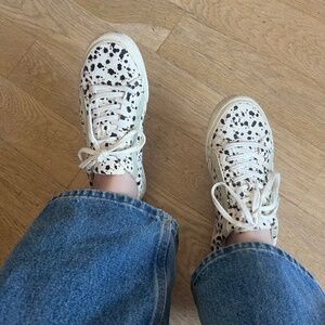 Animal Print Mohair Sneakers